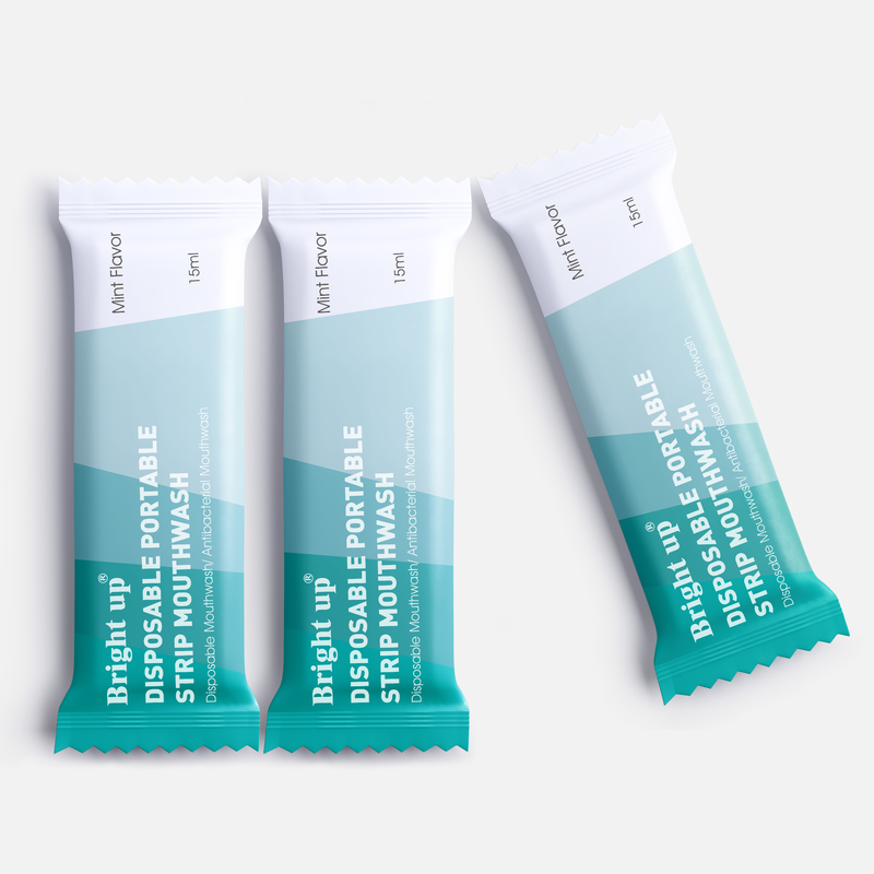 Liquide sans alcool de collutoire de saveur en bon état avec la marque de distributeur du sac 10ml de sachet