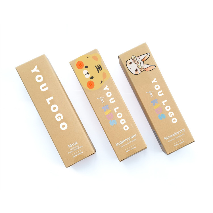 La pâte dentifrice des enfants 50ML organiques blancs libres de fluorure pour 12 ans