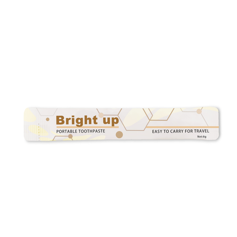 pâte dentifrice en bon état de petite taille de la saveur 6g deux fois un emballage de sac de papier de jour dégradable