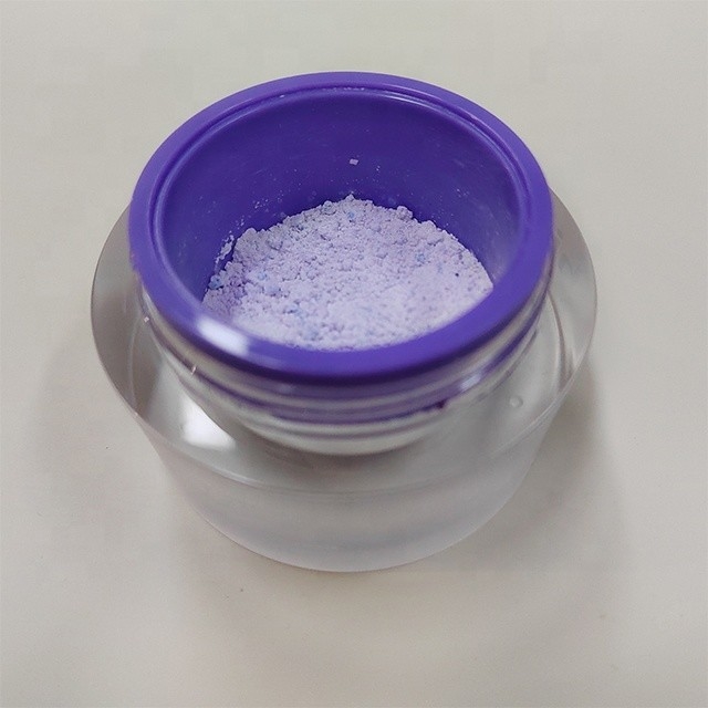 Les dents orales de soin d'ODM blanchissant la poudre V34 colorent la pâte dentifrice de Purple White Foaming de correcteur