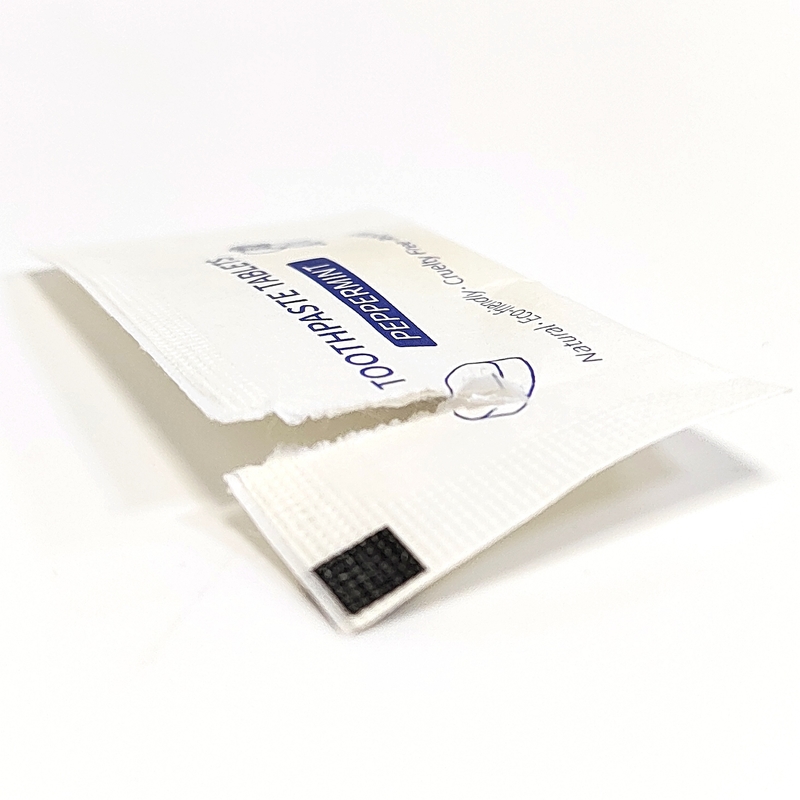 Dents de taille de voyage d'hôtel blanchissant la menthe organique de pilule de collutoire de solvant de mauvaise haleine de pâte dentifrice solide de Tablettes