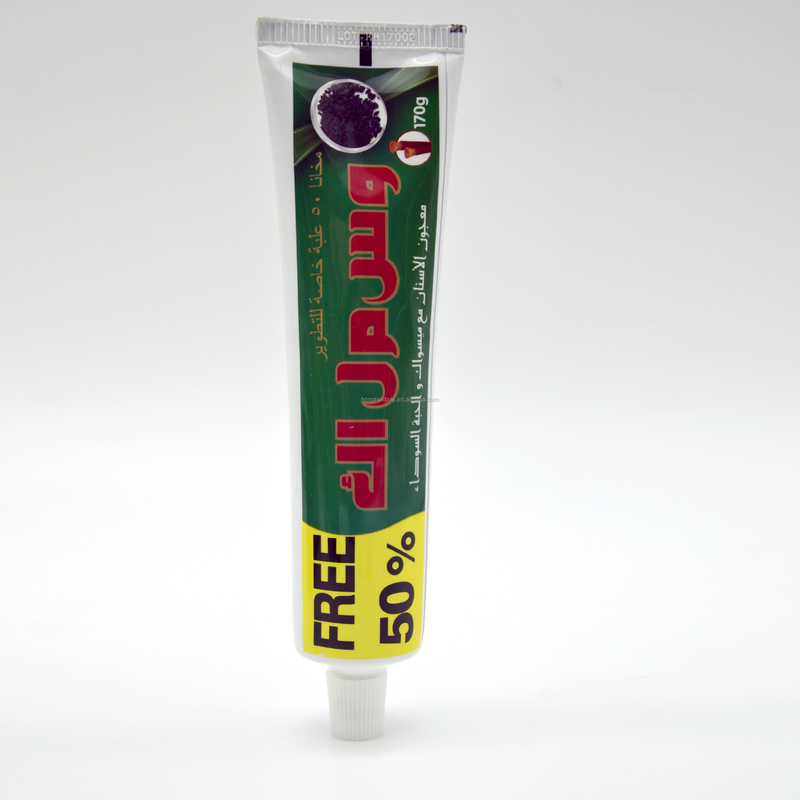 Les dents de GMP blanchissant la brosse à dents de pâte dentifrice ont placé les extraits de fines herbes organiques de graine de cumin de noir de Miswak