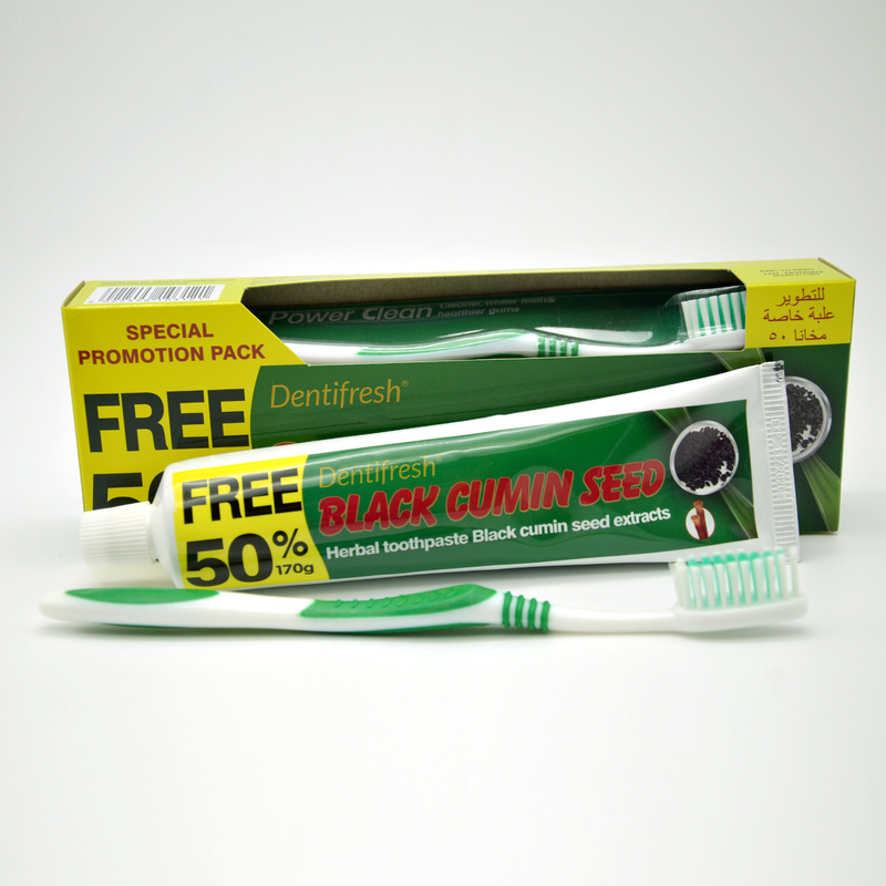 Les dents de GMP blanchissant la brosse à dents de pâte dentifrice ont placé les extraits de fines herbes organiques de graine de cumin de noir de Miswak
