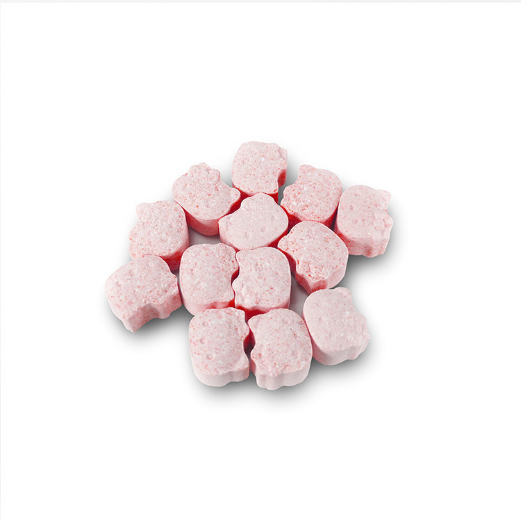 Dents 50g portatives d'OEM blanchissant des Tablettes avec la pâte dentifrice de nettoyage orale de fluorure