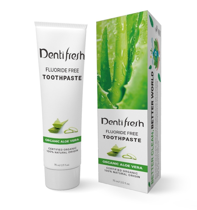 Le nouveau venu Dentifresh a certifié les dents organiques de bicarbonate de soude de soins dentaires de Vera d'aloès blanchissant le toothpa naturel d'extrait d'usine