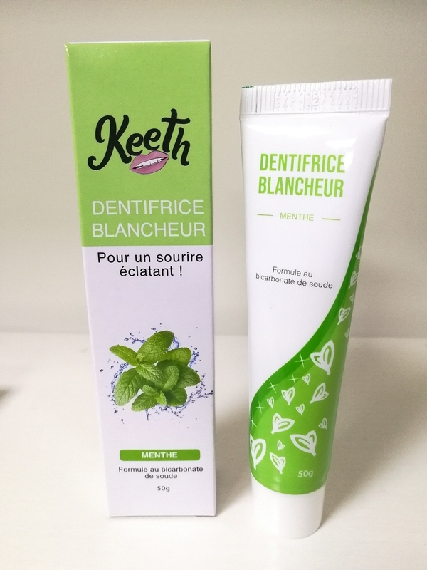 Les dents de blanchiment douces d'effet blanchissant le soin oral de pâtes dentifrices dactylographie les produits 50g de soins dentaires