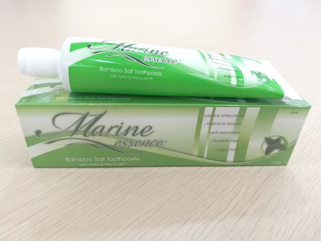 Fluorure de sodium en bambou de pâte dentifrice de sel d'hygiène buccale d'OEM durée de conservation de 3 ans
