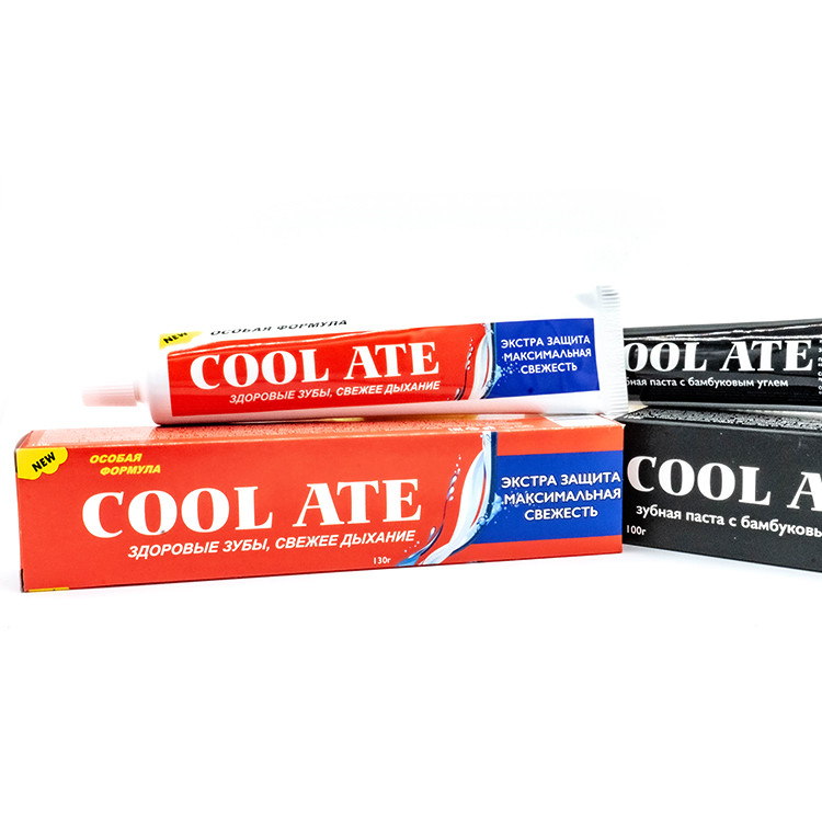 Dents blanches de marque de distributeur de pâte dentifrice orale faite sur commande de soin blanchissant la pâte dentifrice fraîche de menthe de souffle