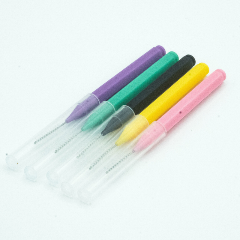 Soin oral de brosse interdentaire enfermé dans une boîte par cure-dents coloré nettoyant pour la maison