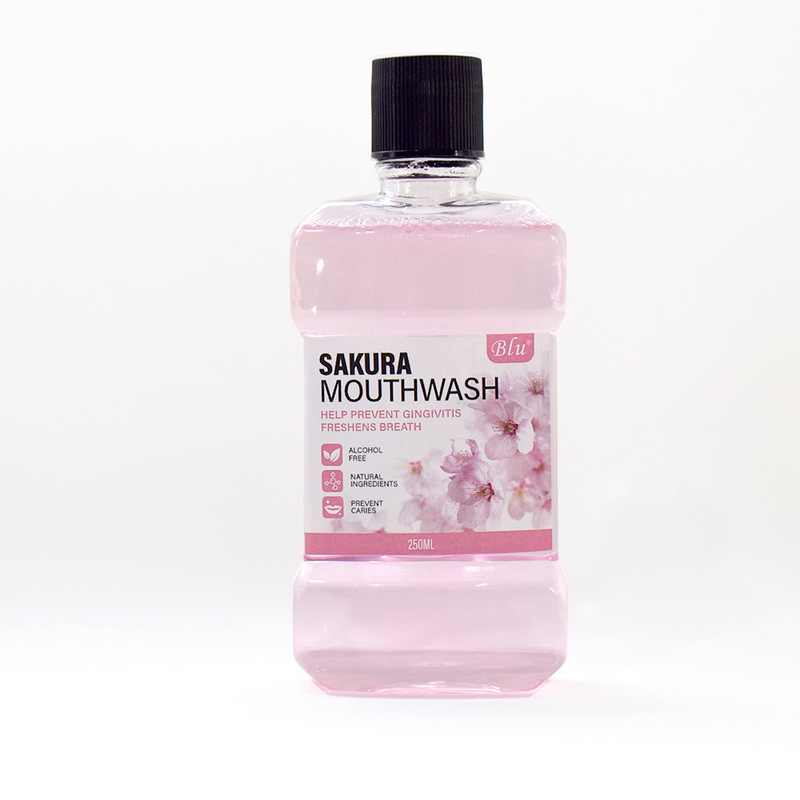 Non-alcoolique Organique Antibactérien Soins de la santé buccale Arôme de fruits 250 ml Rince-bouche Pour la santé des gencives