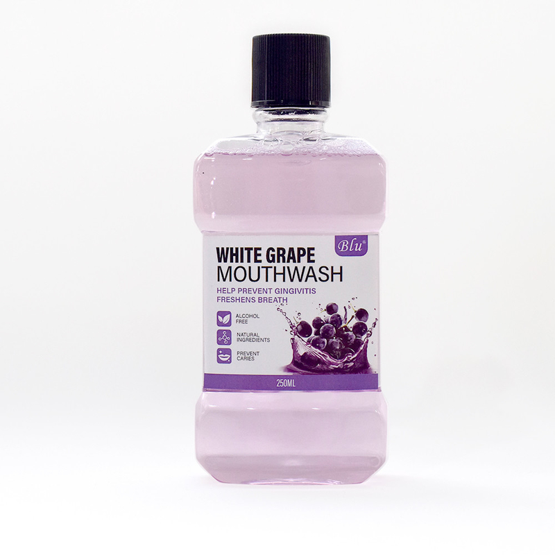 Non-alcoolique Organique Antibactérien Soins de la santé buccale Arôme de fruits 250 ml Rince-bouche Pour la santé des gencives