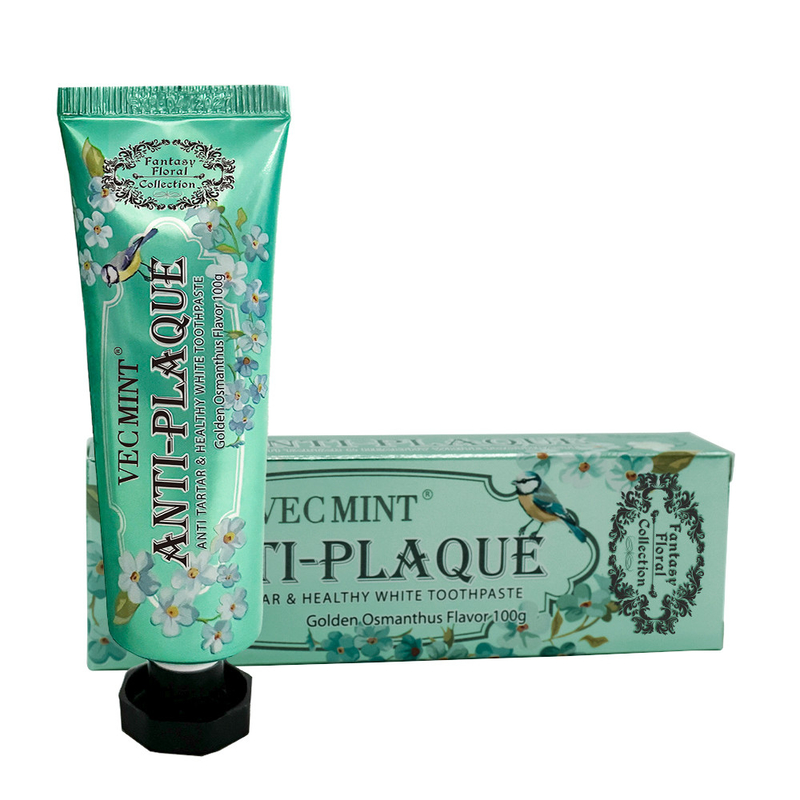 Pâtes dentaires à base d'aloe vera 100g de tube de blanchiment des dents soins buccaux avec LILY/ROSE/Osmanthus.