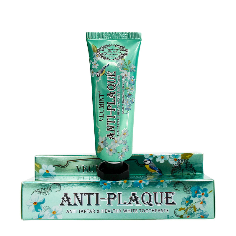 Vente en gros de séries florales Osmanthus et saveur de thé blanchiment des dentifrices nettoyage oral blanchiment des dents