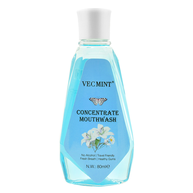 VECMINT sans alcool 80 ml saveurs florales antibactérien concentré rinçage buccal rinçage buccal nettoyage des dents