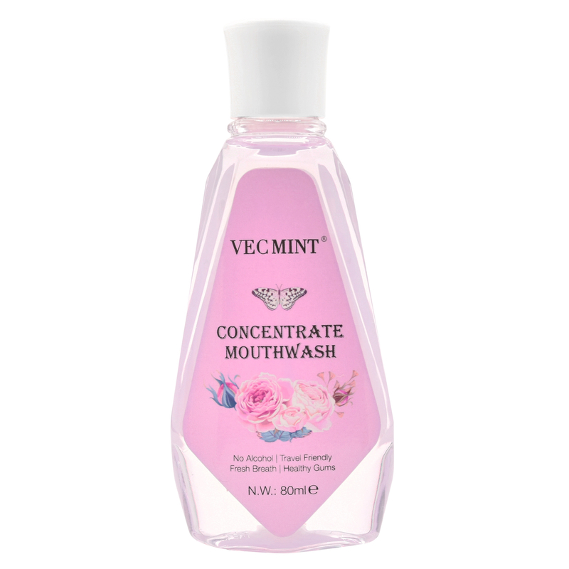 VECMINT sans alcool 80 ml saveurs florales antibactérien concentré rinçage buccal rinçage buccal nettoyage des dents