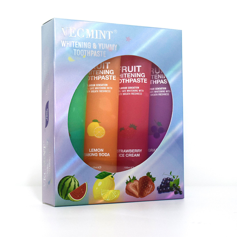 Herbal Fruit blanchiment de dentifrice pour adultes personnalisé Oem doux blanchiment des dents formule
