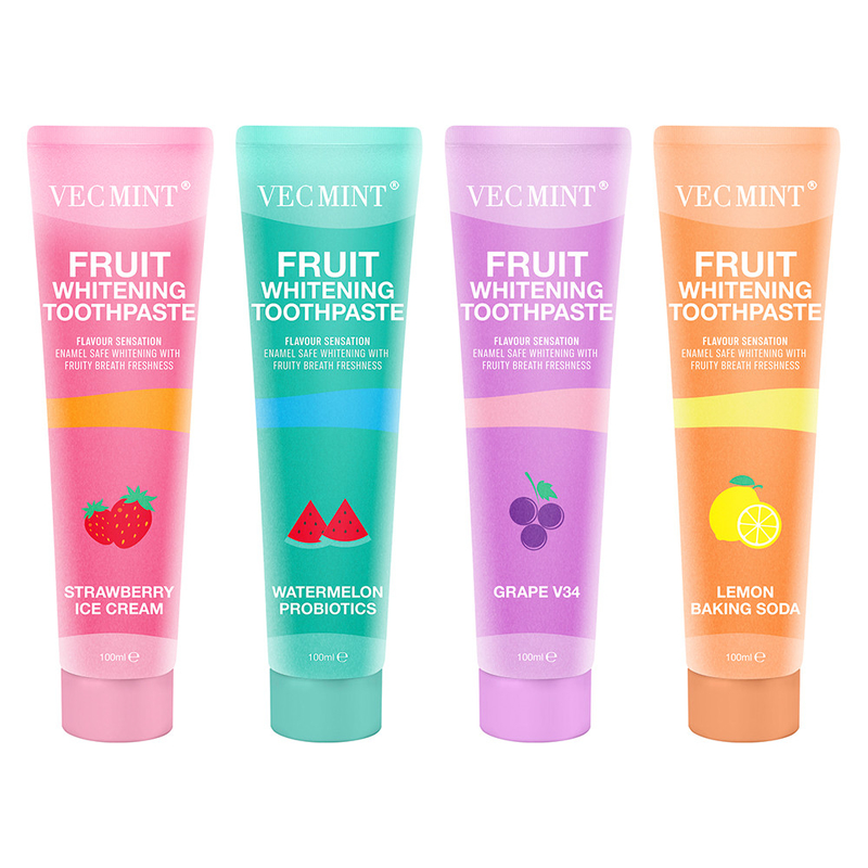 Herbal Fruit blanchiment de dentifrice pour adultes personnalisé Oem doux blanchiment des dents formule