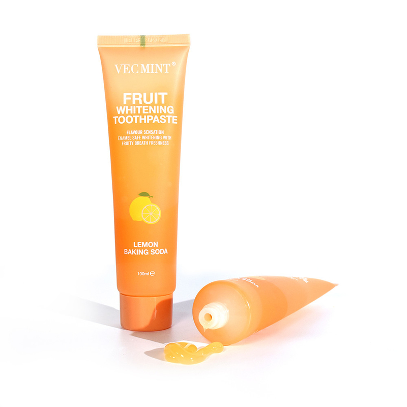 VEC MINT 100 ml saveur de fruits Blanchiment des dents Nettoyage de base Soins buccaux Pâte à dents rafraîchissante