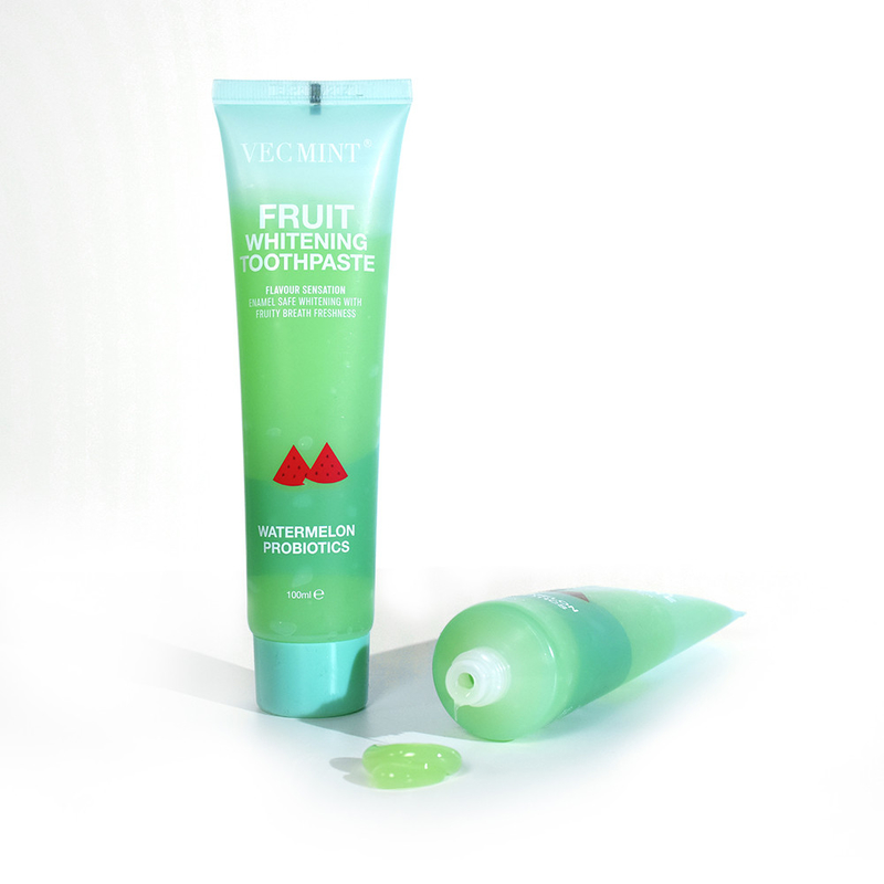 VEC MINT 100 ml saveur de fruits Blanchiment des dents Nettoyage de base Soins buccaux Pâte à dents rafraîchissante