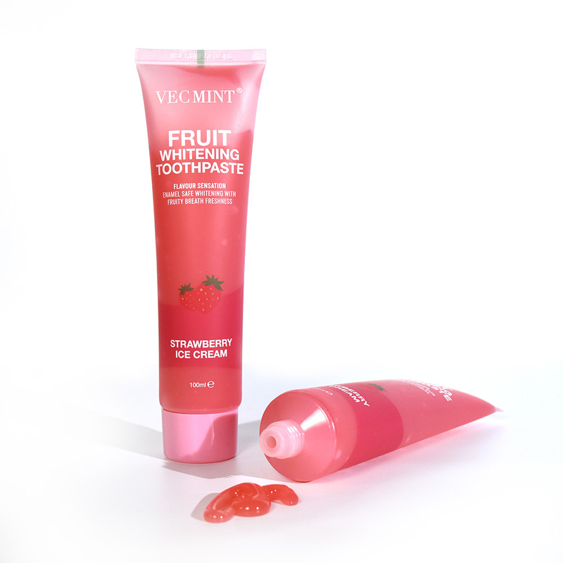 VEC MINT 100 ml saveur de fruits Blanchiment des dents Nettoyage de base Soins buccaux Pâte à dents rafraîchissante