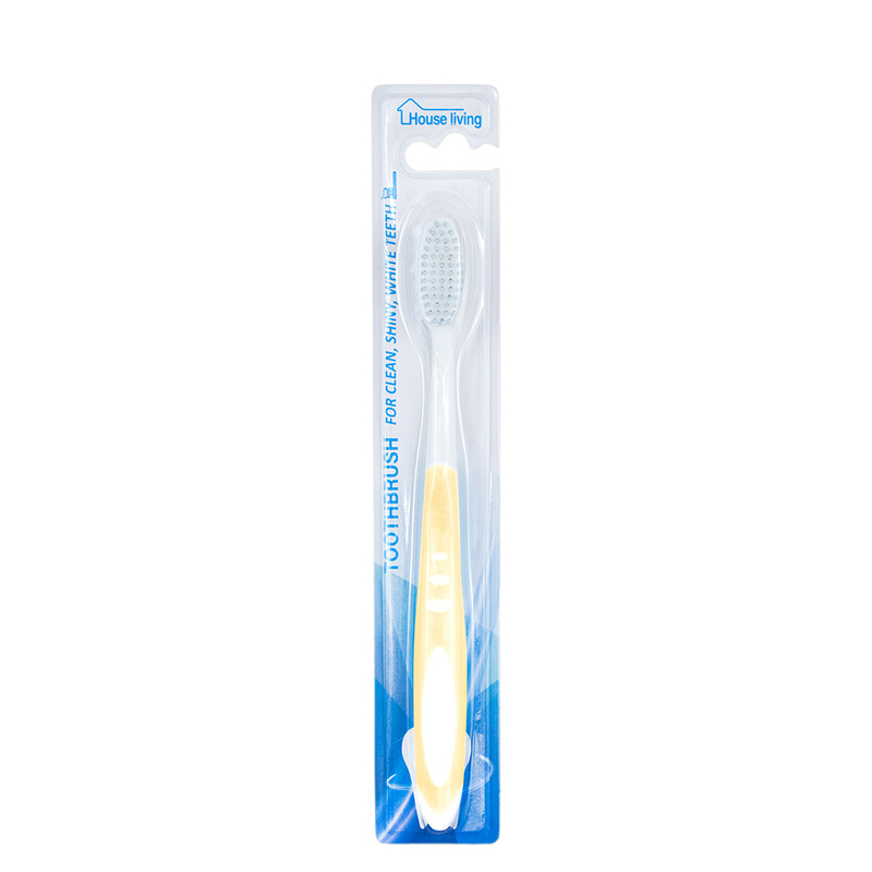 Vente en gros personnalisée pour adultes Voyage à domicile Hôtel en plastique brosse à dents douce à usage domestique en carton à ampoules