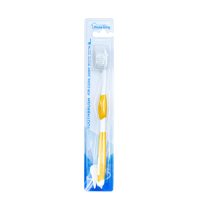 Vente en gros personnalisée pour adultes Voyage à domicile Hôtel en plastique brosse à dents douce à usage domestique en carton à ampoules