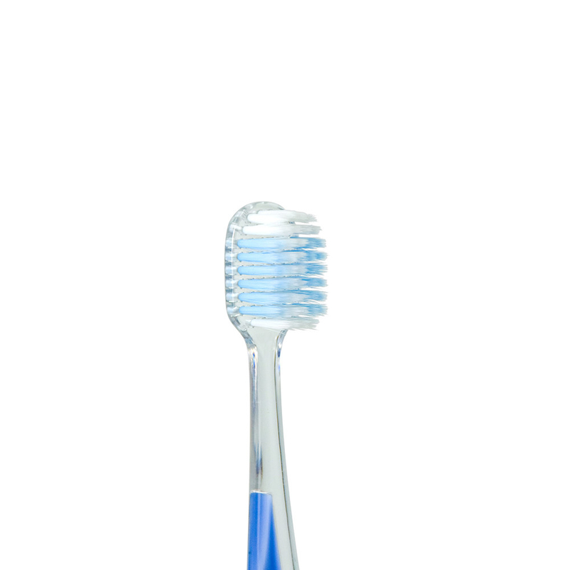 Vente en gros de dents de luxe de cristal de blanchiment de brosse à dents de brosses à haute densité de nettoyage en profondeur de cristal clair brosse à dents
