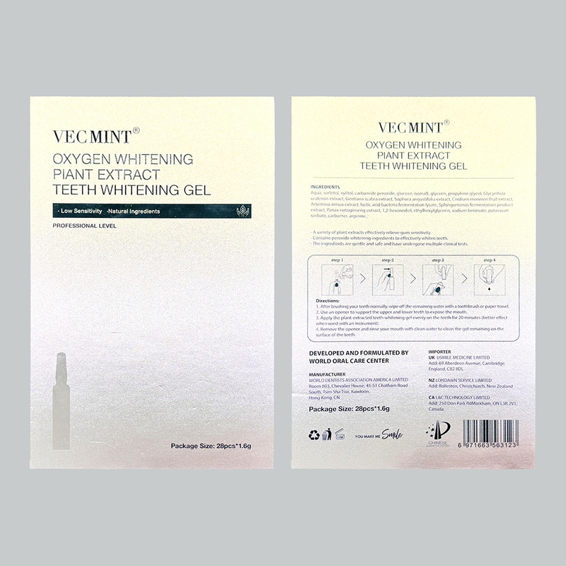 Gel de blanchiment des dents professionnel de qualité supérieure pour la maison