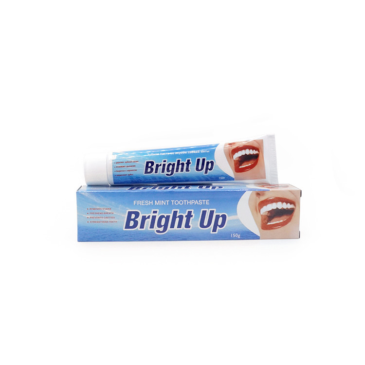 Fabrication à l'usine 150g saveur de menthe respiration fraîche dentifrice blanchissant les dents dentifrice