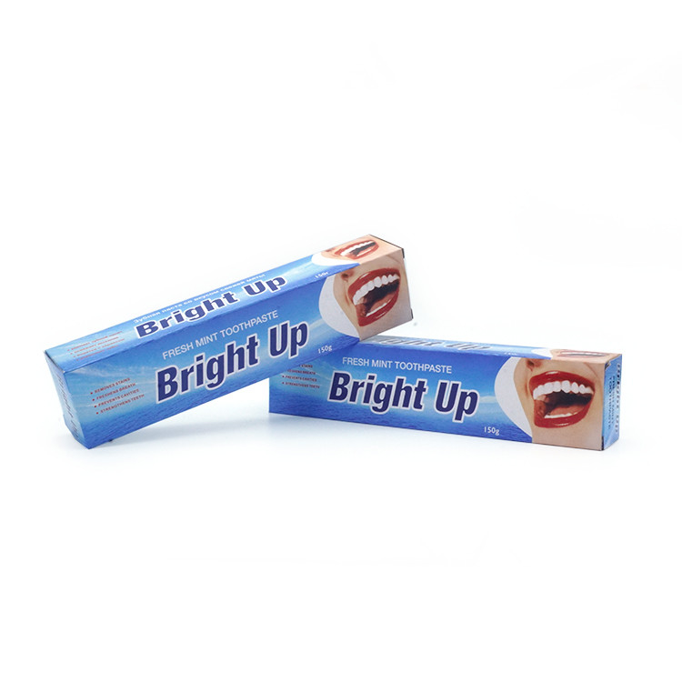 Fabrication à l'usine 150g saveur de menthe respiration fraîche dentifrice blanchissant les dents dentifrice