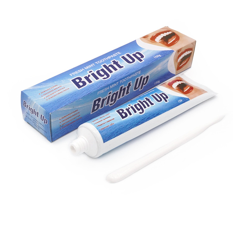 Fabrication à l'usine 150g saveur de menthe respiration fraîche dentifrice blanchissant les dents dentifrice