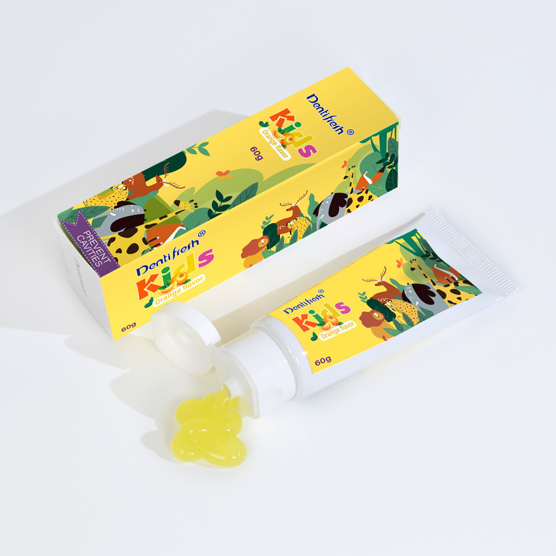 DENTIFRESH 60g de dentifrice à saveur d'orangePaste à saveur d'orangePaste à odeur d'orangePaste à dent pour enfantsPaste à dent mini-capacité