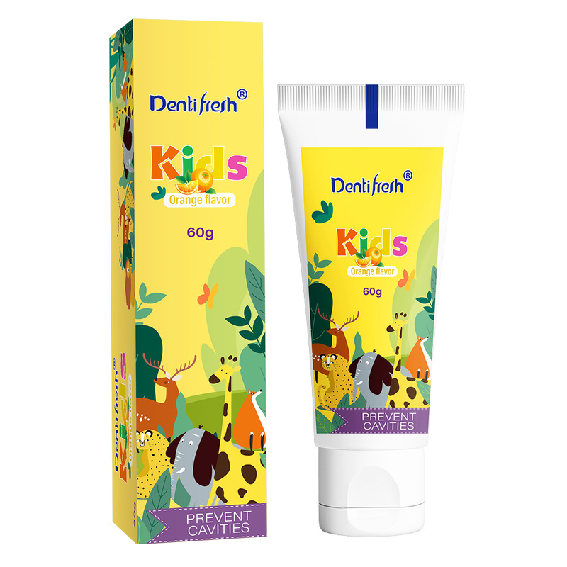 DENTIFRESH 60g de dentifrice à saveur d'orangePaste à saveur d'orangePaste à odeur d'orangePaste à dent pour enfantsPaste à dent mini-capacité