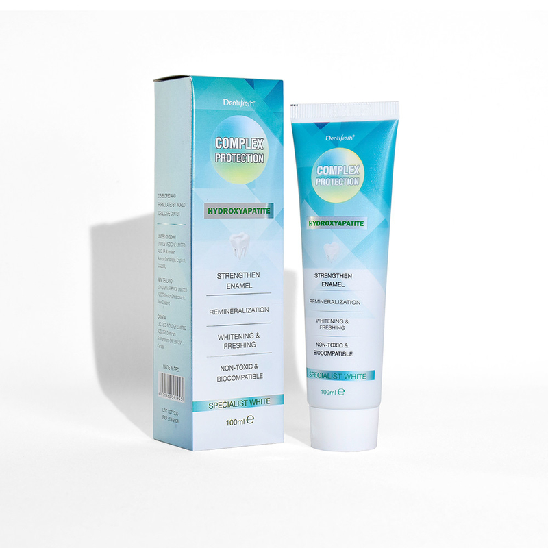 DENTIFRESH 100g de dentifrice à l'hydroxyapatite, à la menthe, au goût de menthe, pour adultes, dentifrice au logo personnalisé