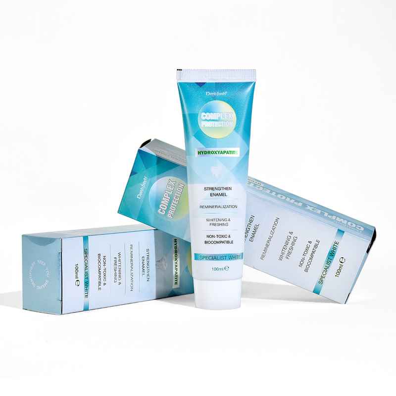 DENTIFRESH 100g de dentifrice à l'hydroxyapatite, à la menthe, au goût de menthe, pour adultes, dentifrice au logo personnalisé