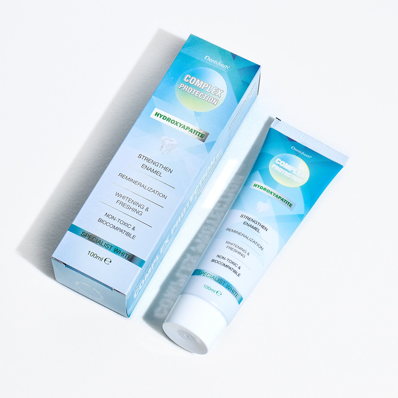 DENTIFRESH 100g de dentifrice à l'hydroxyapatite, à la menthe, au goût de menthe, pour adultes, dentifrice au logo personnalisé