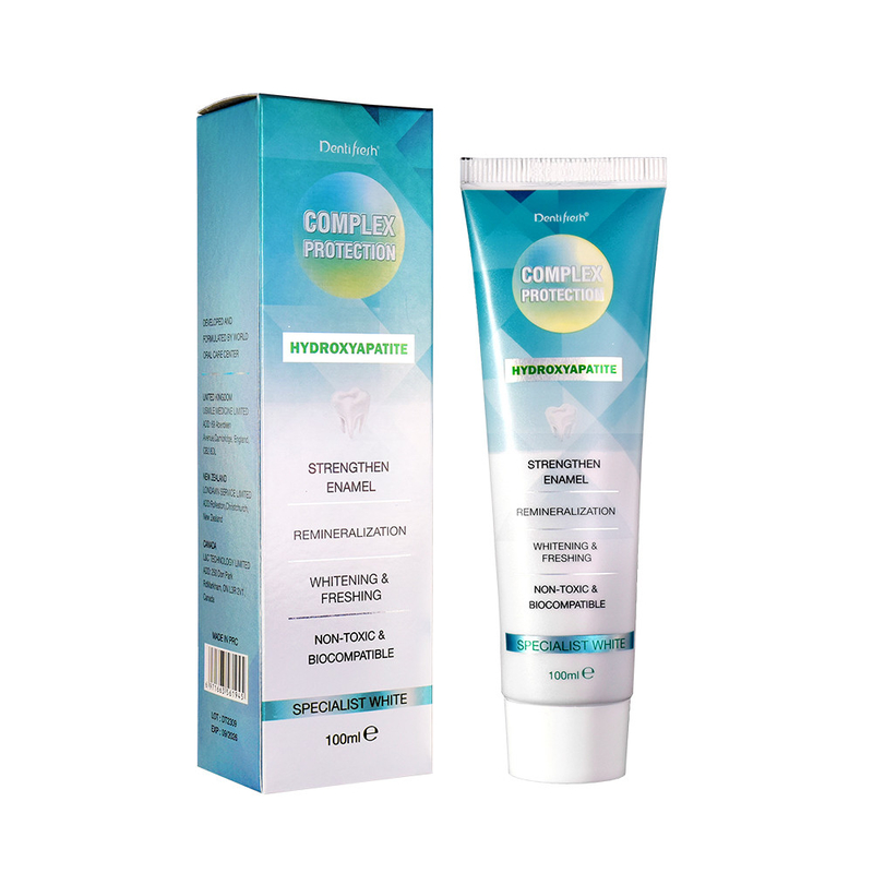 DENTIFRESH 100g de dentifrice à l'hydroxyapatite, à la menthe, au goût de menthe, pour adultes, dentifrice au logo personnalisé