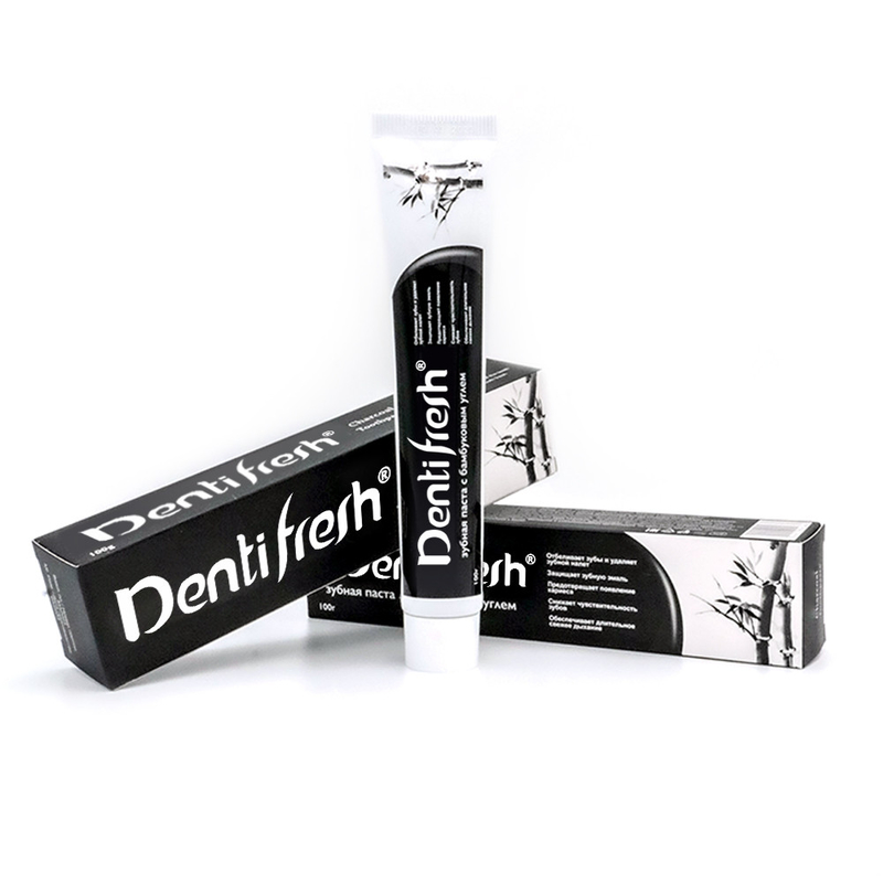 COOL ATE dentifrice - blanchit les dents et rafraîchit l'haleine avec du charbon de bambou 100g formule de nettoyage pour la santé buccale