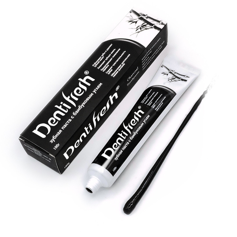 COOL ATE dentifrice - blanchit les dents et rafraîchit l'haleine avec du charbon de bambou 100g formule de nettoyage pour la santé buccale