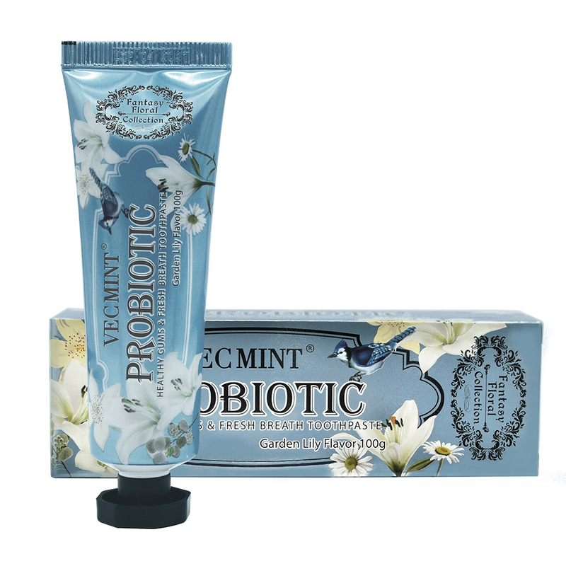 VECMINT Lily dentifrice 100g dentifrice pour les dents saines collection florale fantaisie vente à chaud livraison directe d'usine