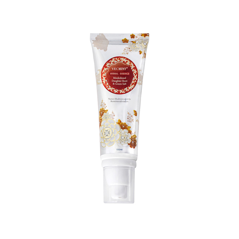 VECMINT Nano - Pâtes à dents à l'acide hyaluronique - Formule à base de plantes avec moineau, racine de fille et sel vert 100 ml