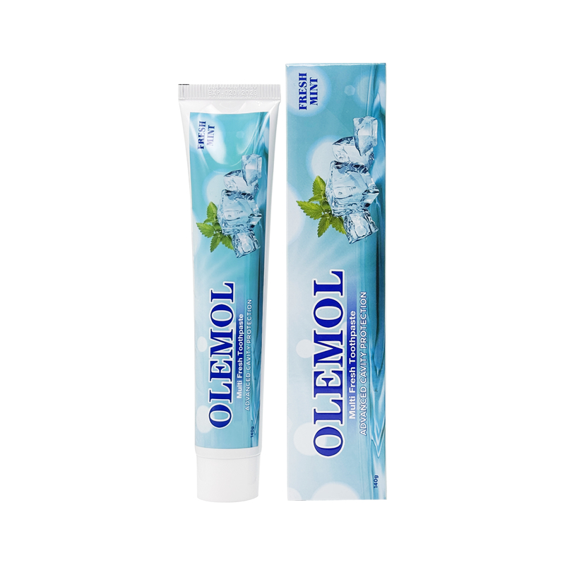 OLEMOL Dentifrice Multi Frais 100g - Saveur Menthe Fraîche avec Protection Caries Avancée pour l'Hygiène Bucco-Dentaire Quotidienne & Soins Dentaires