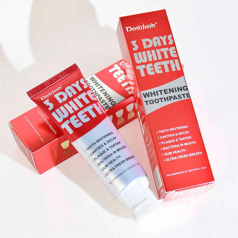 Dentifrice Blanchissant Avancé 3 Jours aux Ingrédients de Phytate de Sodium pour un Sourire Plus Éclatant