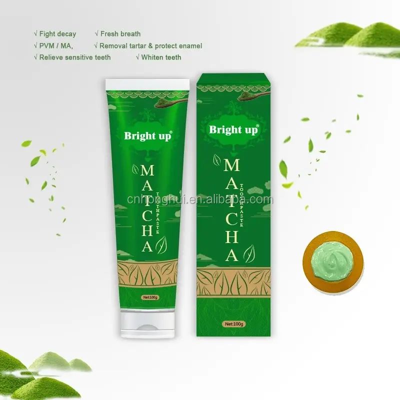 Dites bonjour à un sourire plus lumineux avec le thé vert saveur de dents blanchissantes dentifrices 130g Durée de conservation 3 ans