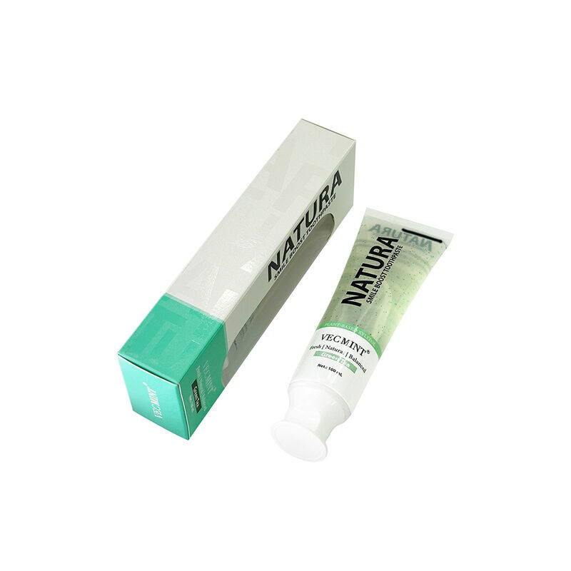 NATURA VECMINT Smile Boost dentifrice à base de plantes naturelle avec saveur de thé vert fraîche et équilibrée