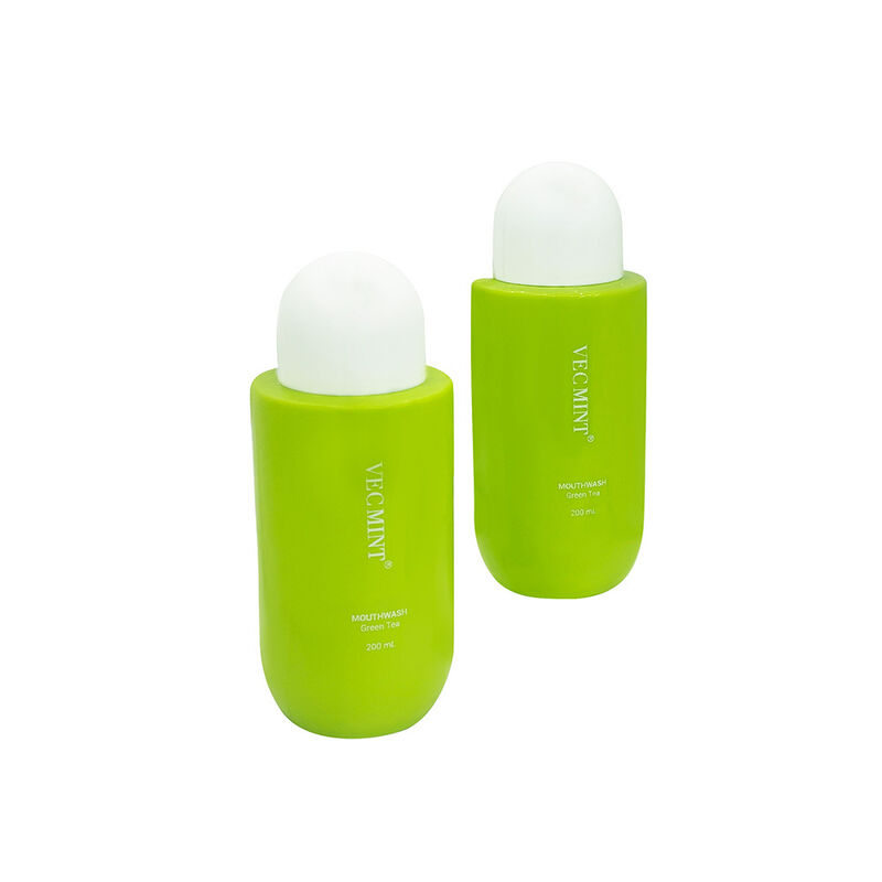Rinçage buccal à base de thé vert sans produits chimiques VECMINT - rince-bouche frais et naturel à longue durée de vie (200 ml)