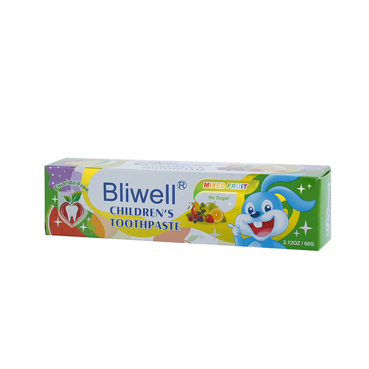 La pâte dentifrice des enfants organiques sûrs du retrait 60G de cavité pour le bébé de 10 mois fini