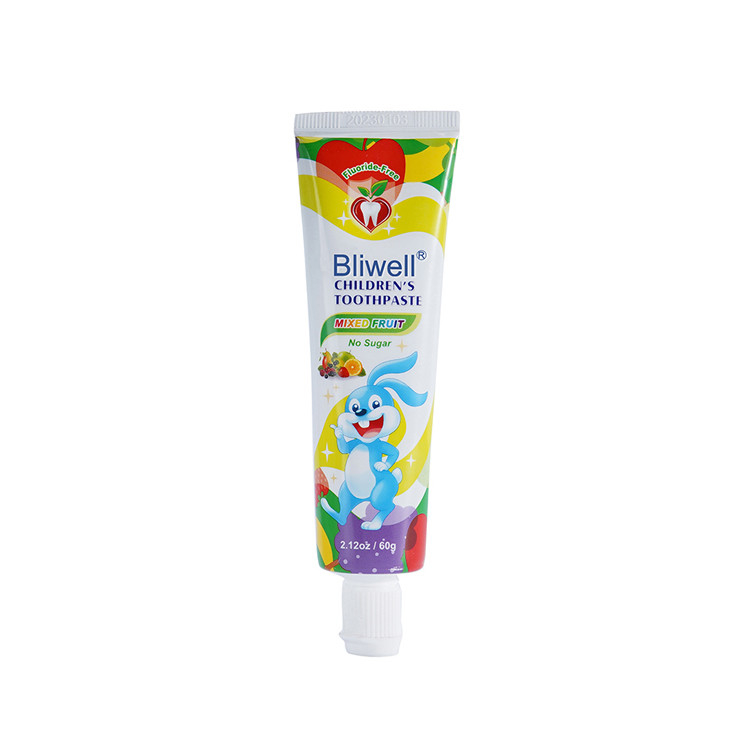 La pâte dentifrice des enfants organiques sûrs du retrait 60G de cavité pour le bébé de 10 mois fini