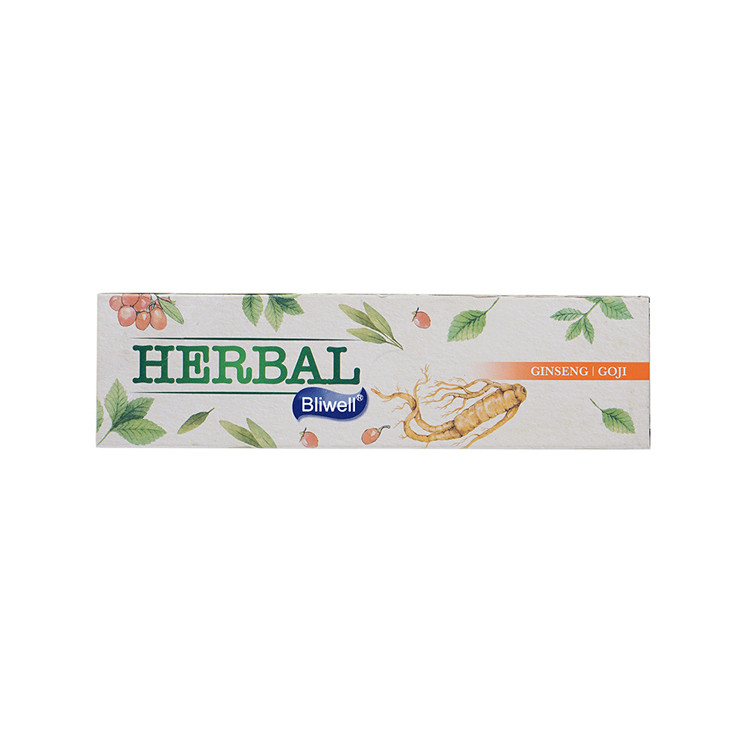 La pâte dentifrice de blanchiment de fines herbes précieuse un grand choix d'extraits de fines herbes blanchissent des dents pour protéger les gommes sensibles