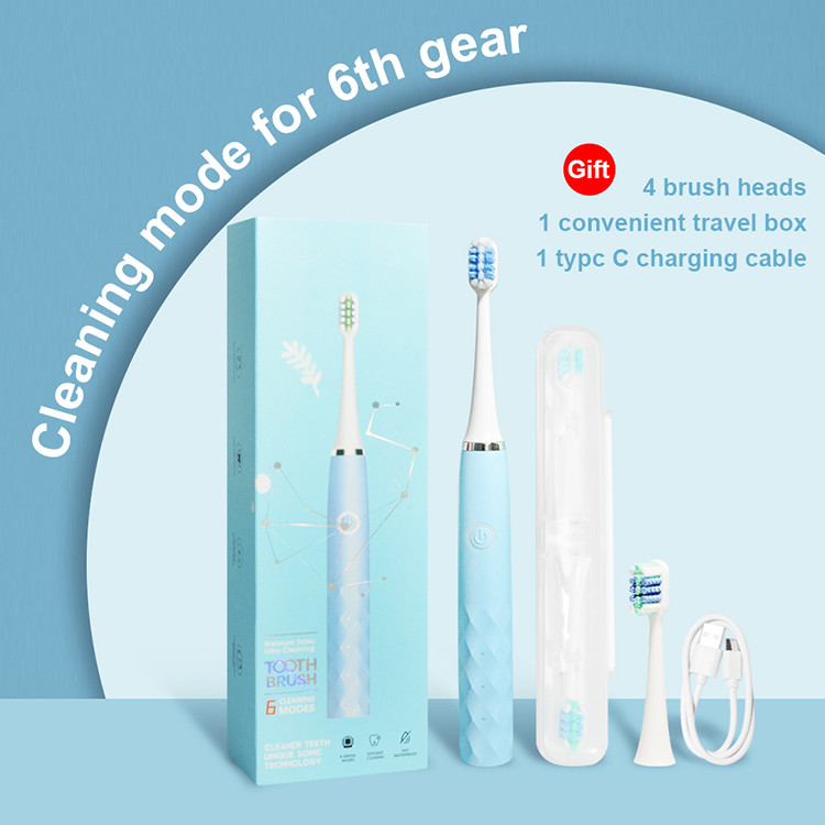 Le commutateur principal de blanchiment électrique de la brosse à dents une apprécient 6 types D'OEM de brosse à dents de soins dentaires et d'actions